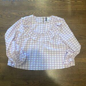 H&M ruffle shirt
